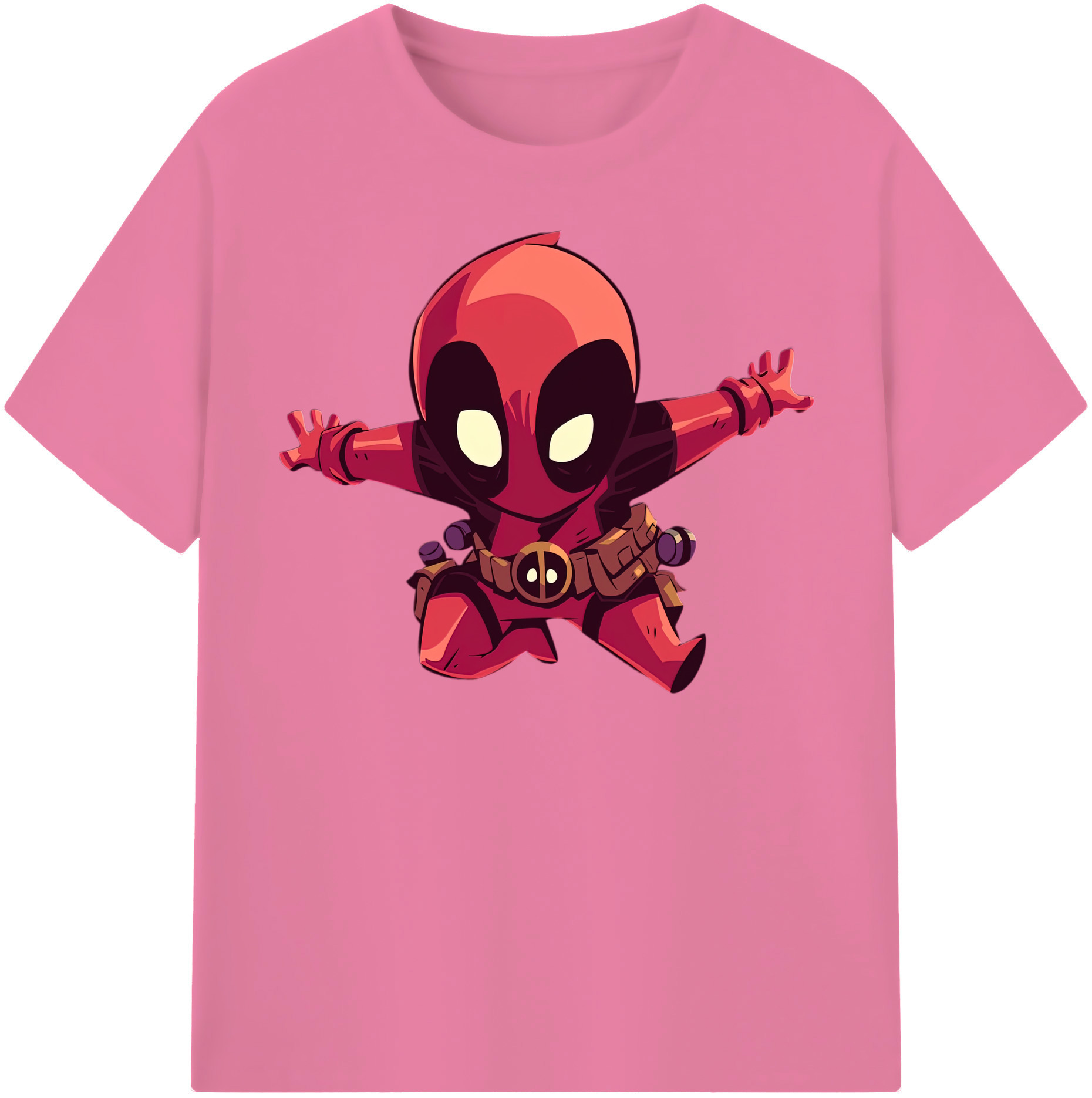 （画像用） Deadpool デッドプール 綿100％半袖Tシャツ（フロントプリント）